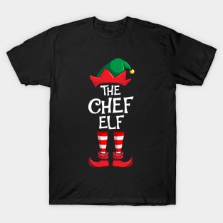 Chef Elf Matching Family Christmas T-Shirt